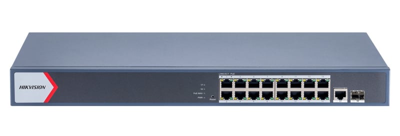 DS-3E1518P-EI 18-Port-Cloud-Switch mit 16 PoE-Ports