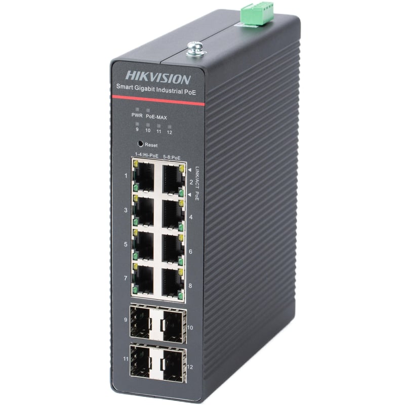 DS-3T1512HP-SI-8P4F 12-Port-Cloud-Switch mit 8 PoE-Ports
