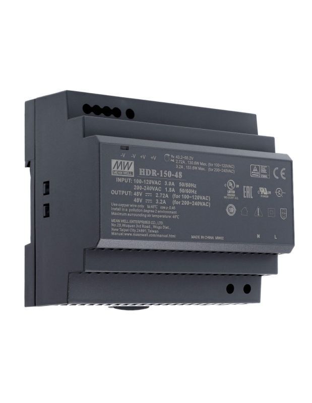 Schaltnetzteil, Hutschiene, 153,6 W, 48 V, 3,2 A
