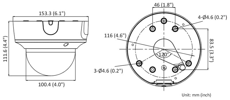 DS-2CD2743G2-IZS(2.8-12mm) 4-MP-IP-Mini-Dome-Kamera mit motorisiertem Vario-Zoom-Objektiv
