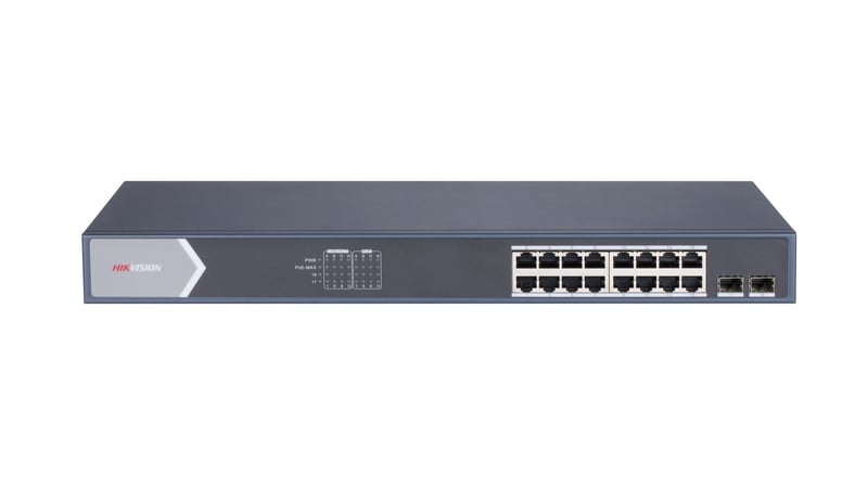 DS-3E1518P-SI 18-Port-Cloud-Switch mit 16 PoE-Ports