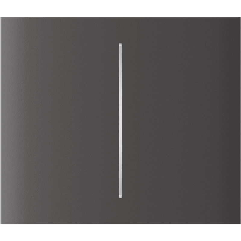 CenterButton (2-gang) vertical Grau