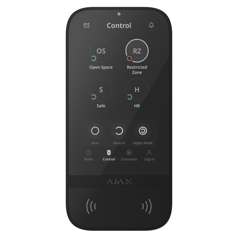 Superior KeyPad TouchScreen G3 Jeweller Schwarz