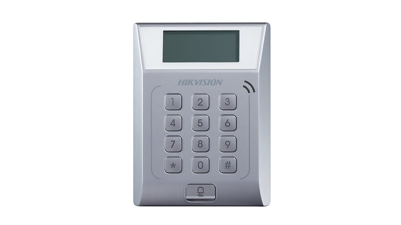 DS-K1T802M Innen-Zutrittskontrolle mit Tastatur/MIFARE-13,56MHz-Karte