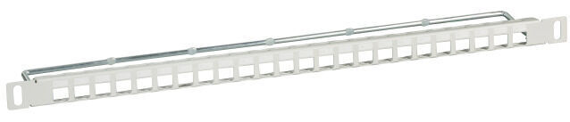 Verteilerfeld 19" 0,5HE 24-Port aus Metall