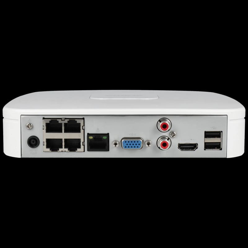 NVR2104-P-4KS3 4-Kanal-IP-Rekorder, max. 12 MP Auflösung, 4 PoE-Ports