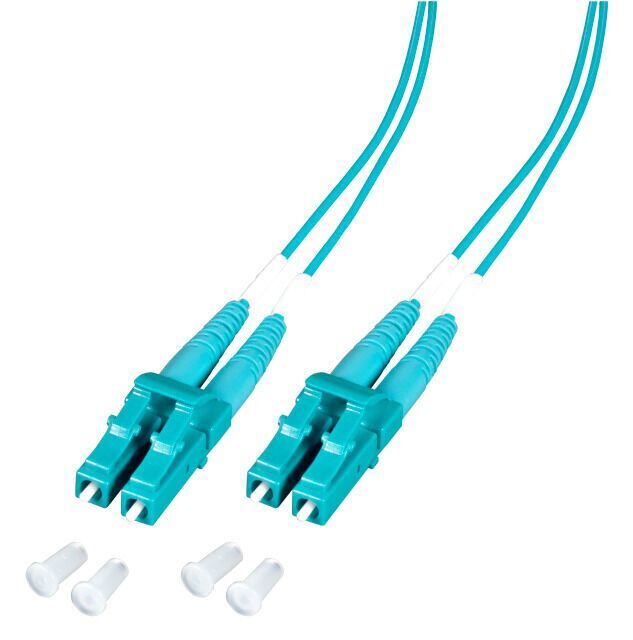 Duplex Patchkabel LC-LC OM3 2m LSZH 1,2mm aqua