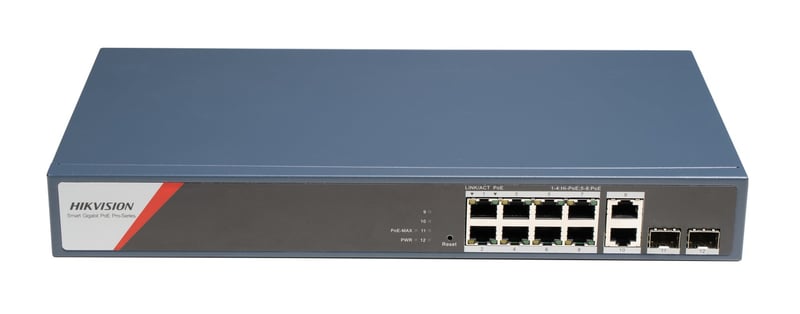 DS-3E1512HP-SI-8P2T2F 12-Port-Cloud-Switch mit 8 PoE-Ports