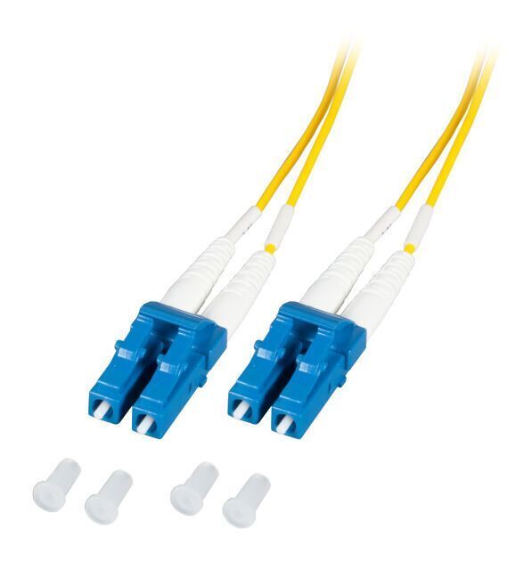 Duplex Patchkabel LC-LC OS2 G652D 2m LSZH 1,2mm gelb