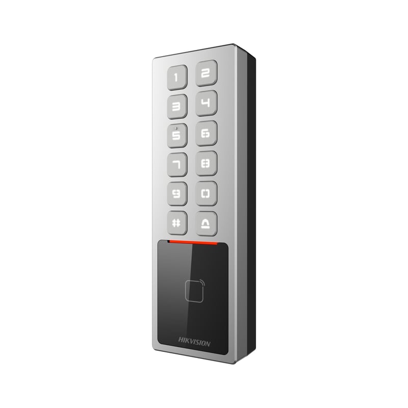 DS-K1T805MBWX Innen-/Außen-Zutrittskontrolle mit Tastatur/MIFARE-Karte