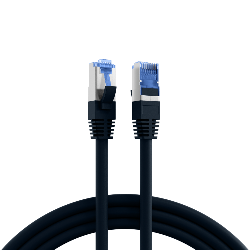 RJ45 Patchkabel Cat.6A S/FTP TPE Cat.7 Rohkabel 0,5m