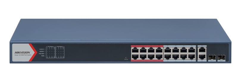 DS-3E1318P-EI(B) 18-Port-Cloud-Switch mit 16 PoE-Ports