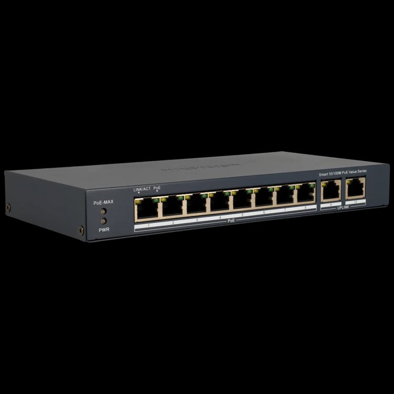 DS-3E1310P-EI/M(B) 10-Port-Cloud-Switch mit 8 PoE-Ports