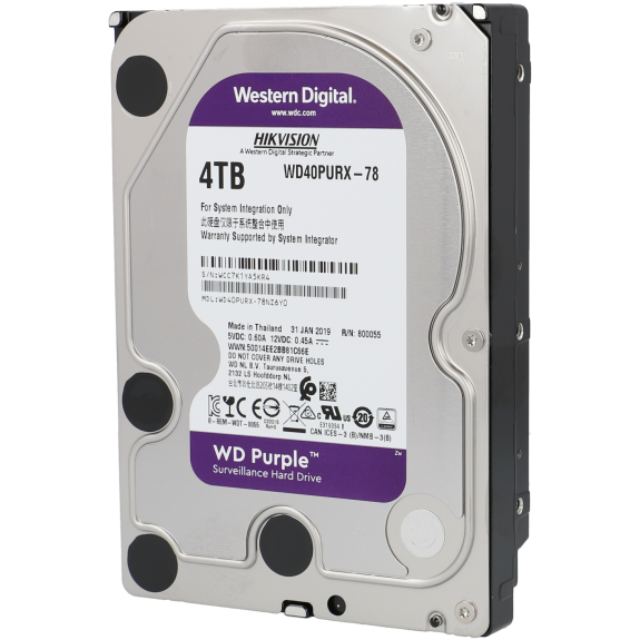 Western Digital WD40PURX - 4TB Festplatte purple WD40PURZ SATA 6Gb/s SC HA520