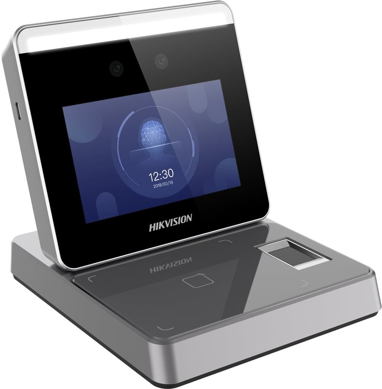 DS-K1F600U-D6E-F Innenlesegerät mit Gesichtserkennung / Fingerabdruck / RFID-Karte und MIFARE